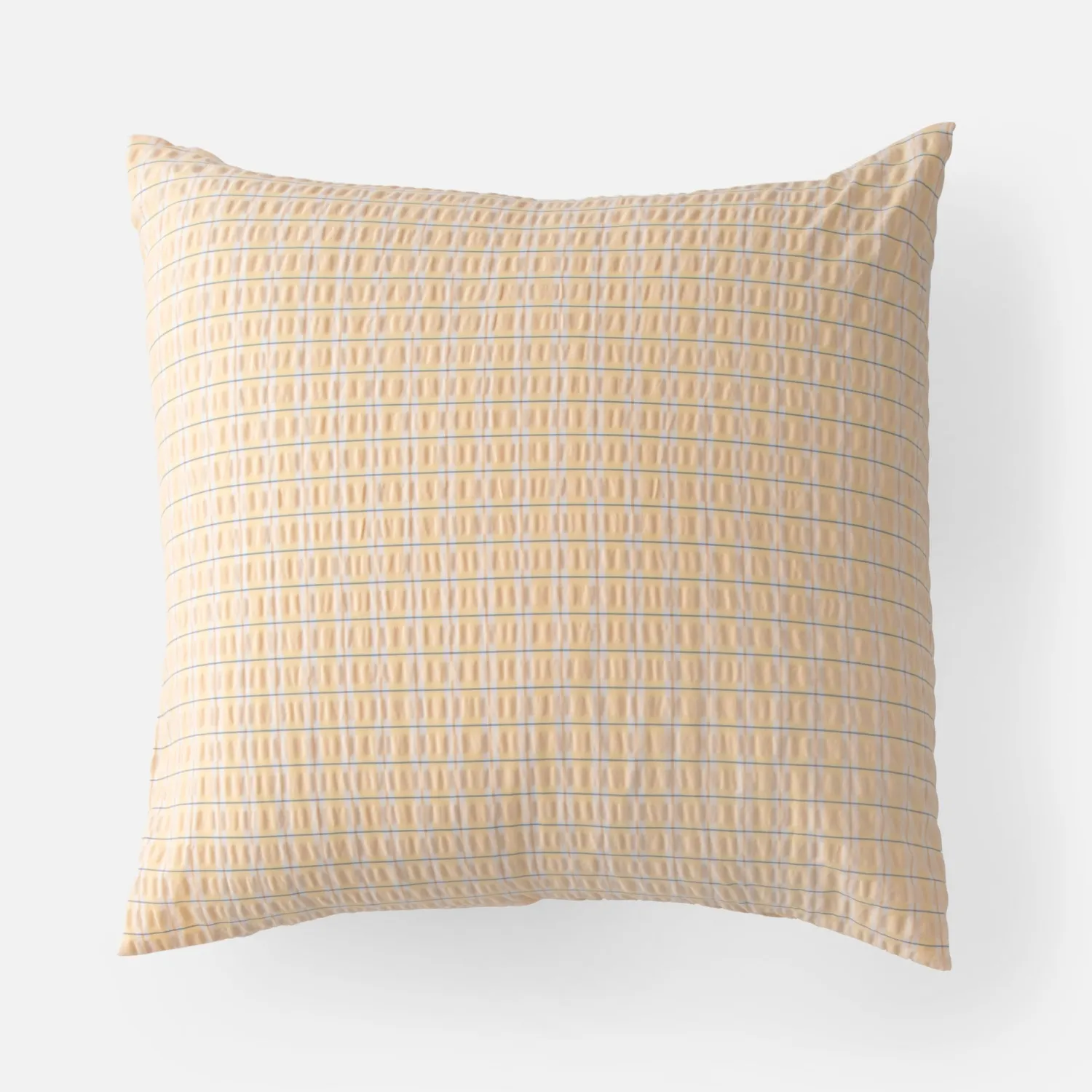 Schoolhouse Seersucker Check Pillow Sham Seersucker-Yellow Hot