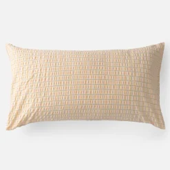 Schoolhouse Seersucker Check Pillow Sham Seersucker-Yellow Hot
