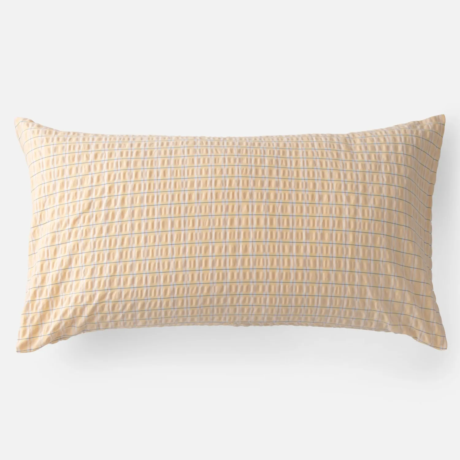 Schoolhouse Seersucker Check Pillow Sham Seersucker-Yellow Hot