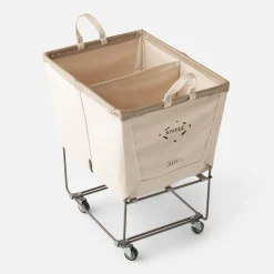 Schoolhouse Steele Canvas Basket, 3 Bushel Hot