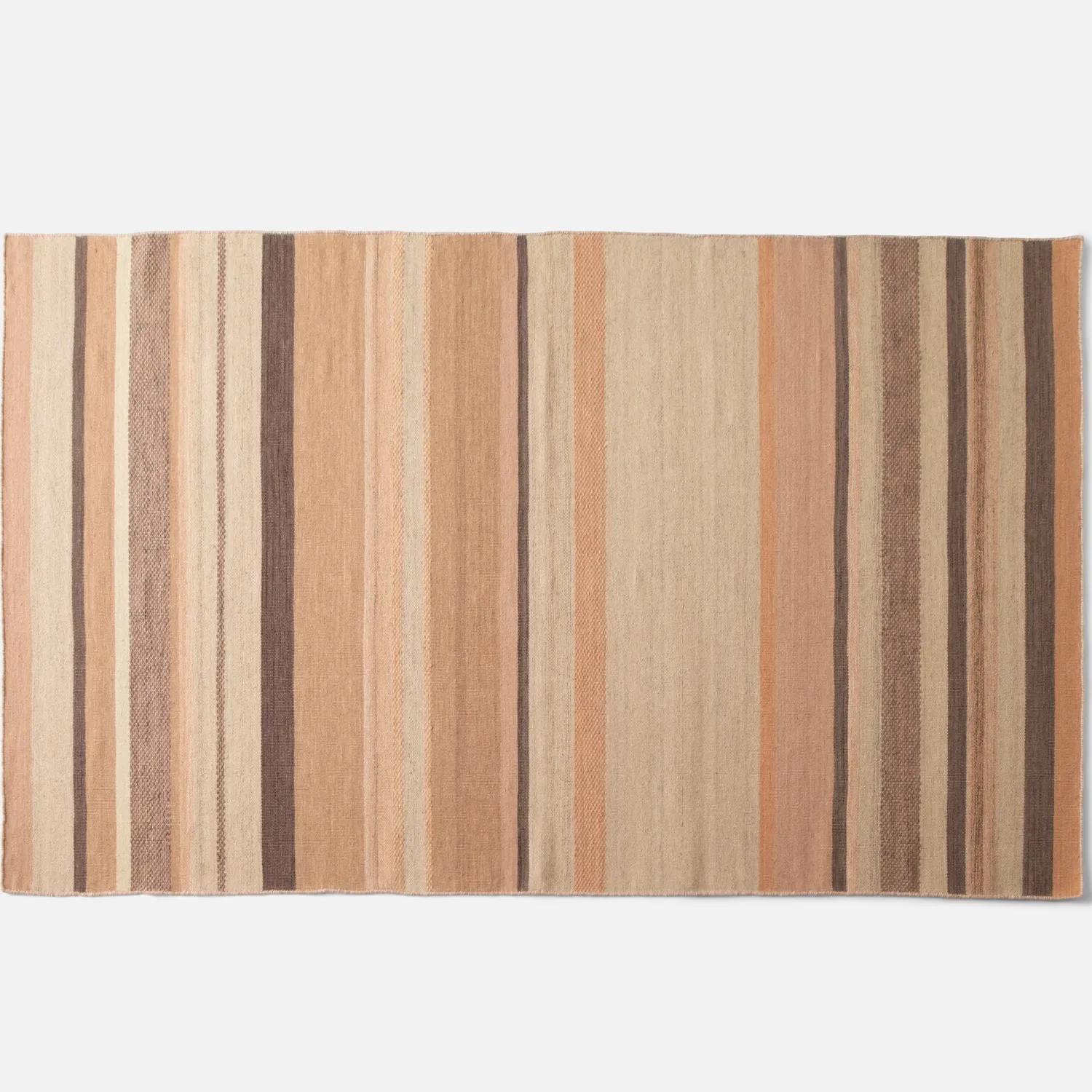 Schoolhouse Striped Wool Flatweave Rug Fashion