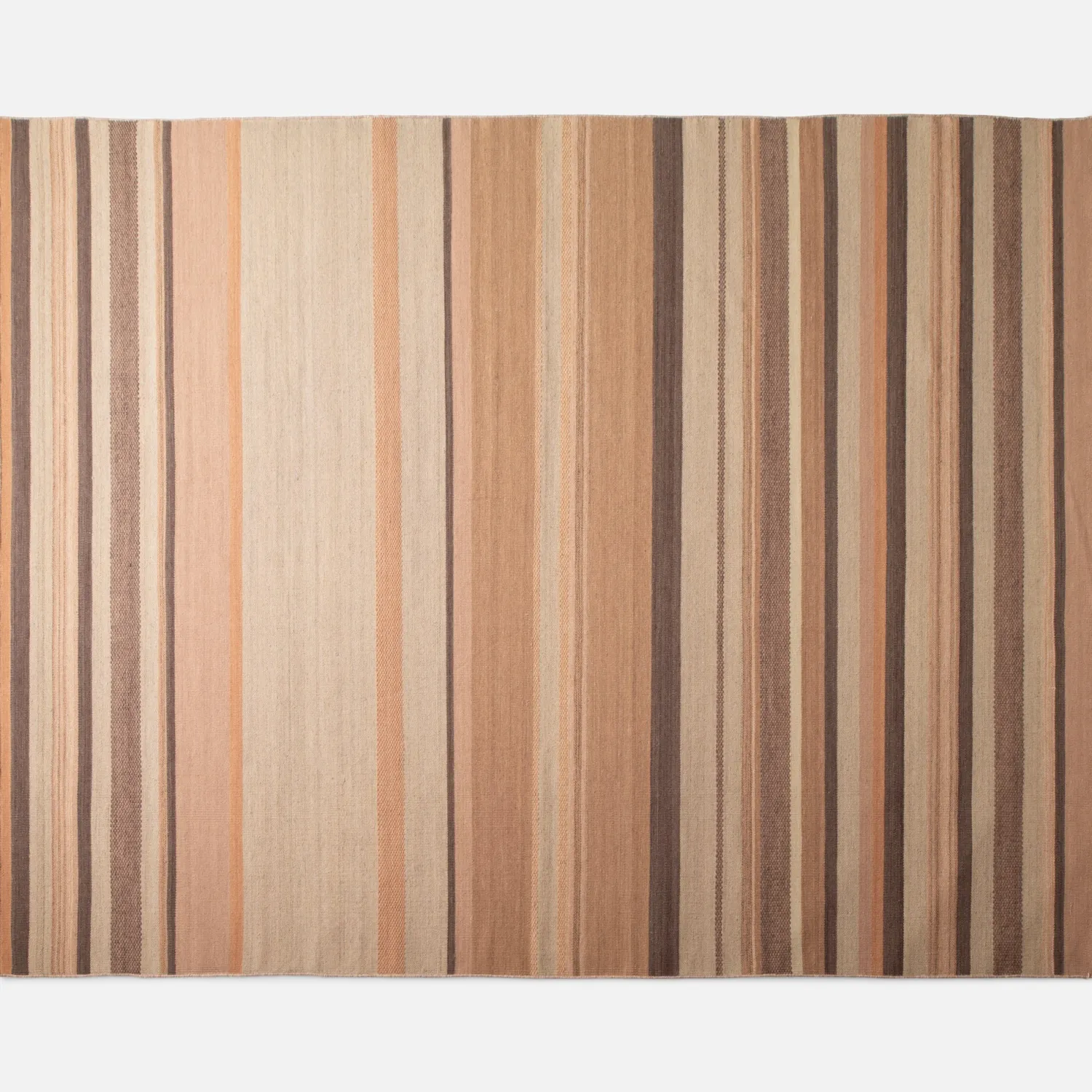Schoolhouse Striped Wool Flatweave Rug Fashion