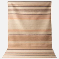 Schoolhouse Striped Wool Flatweave Rug Fashion
