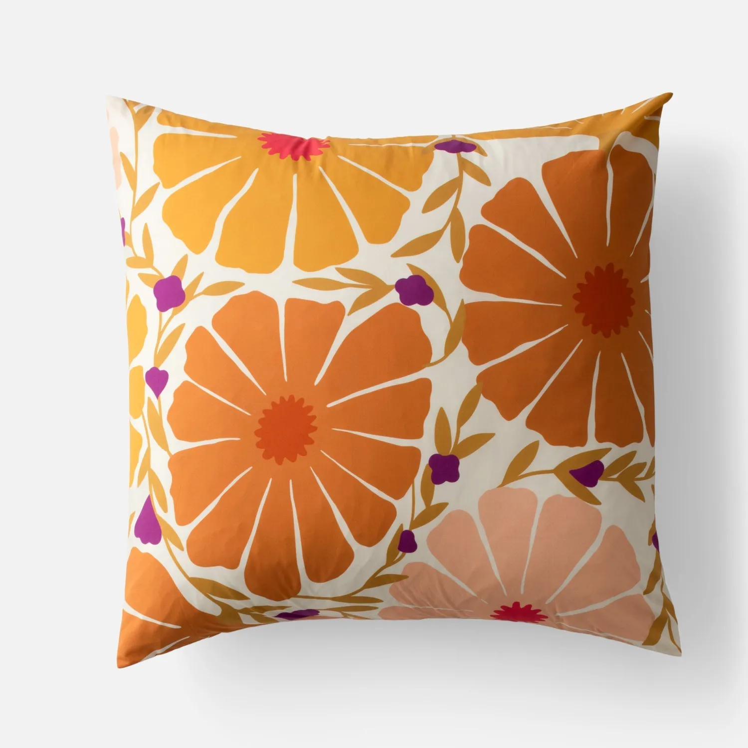 Schoolhouse Sunburst Floral Pillow Sham Hot