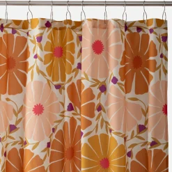Schoolhouse Sunburst Floral Shower Curtain Outlet