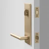 Schoolhouse Tate Door Set with Otto Lever - Satin Brass Hot