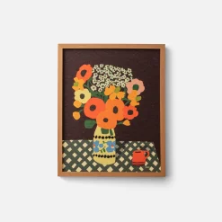 Schoolhouse Teatime Blossoms Framed Print by Anisa Makhoul Best
