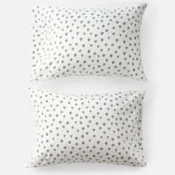 Schoolhouse Thistle Percale Pillow Case, Set of 2 Online