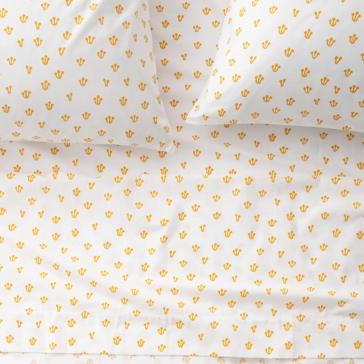Schoolhouse Thistle Percale Sheet Set New