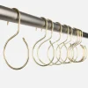Schoolhouse Utility Shower Curtain Hooks, Set of 12 New