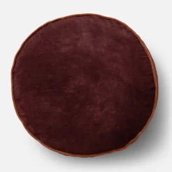 Schoolhouse Velvet Piped Pillow Fashion