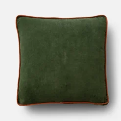 Schoolhouse Velvet Piped Pillow Fashion