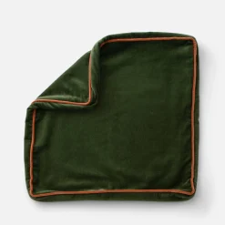 Schoolhouse Velvet Piped Pillow Fashion