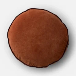 Schoolhouse Velvet Piped Pillow Fashion