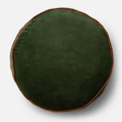 Schoolhouse Velvet Piped Pillow Fashion