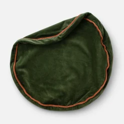 Schoolhouse Velvet Piped Pillow Fashion