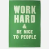 Schoolhouse Work Hard - Oversized Screenprint Discount