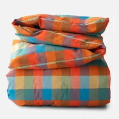 Schoolhouse Woven Plaid Duvet Cover Hot
