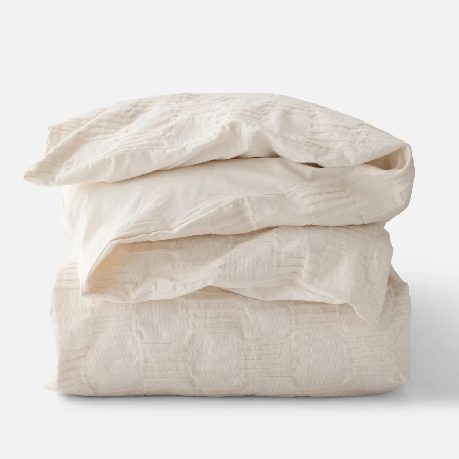 Schoolhouse Woven Tally Duvet Cover Sale