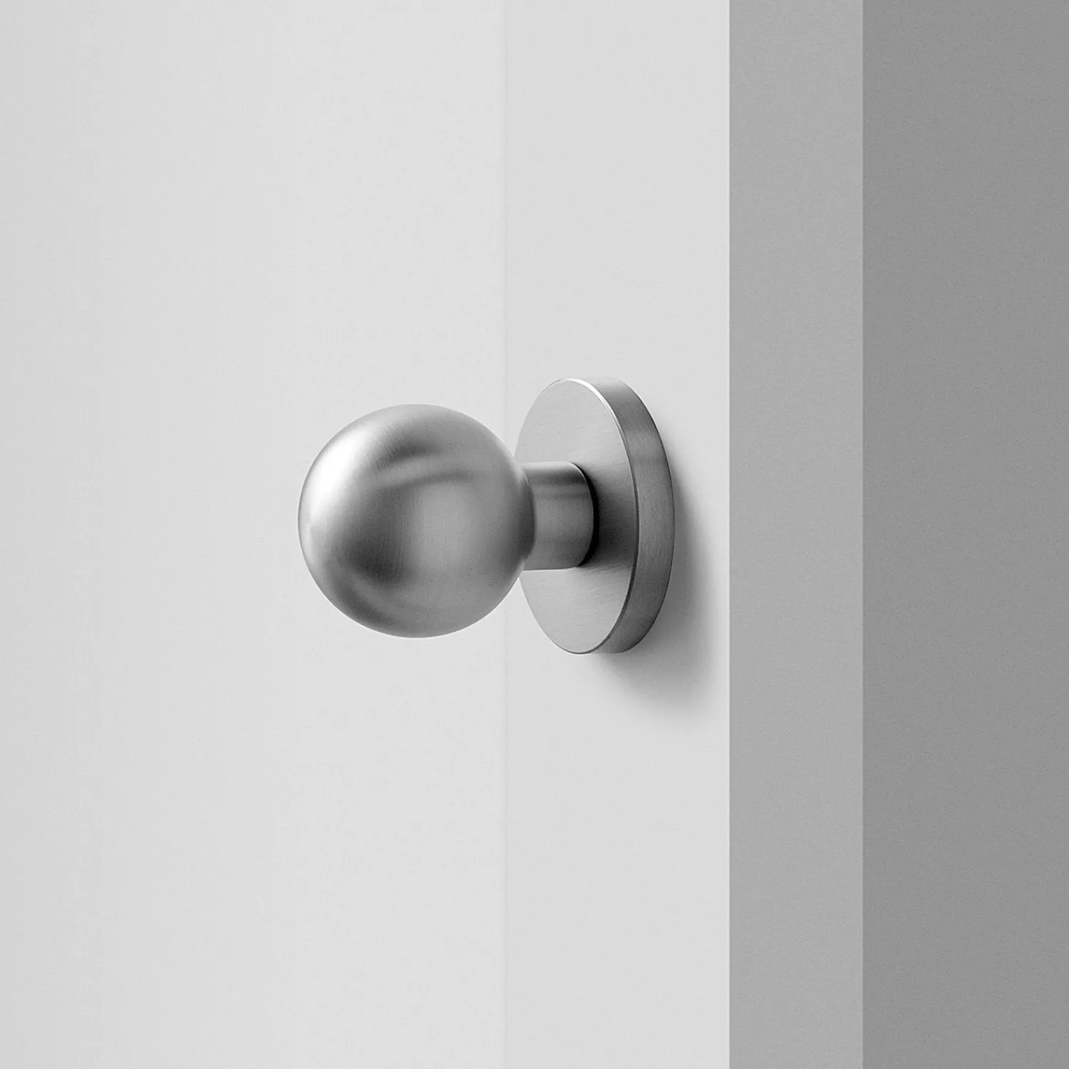 Schoolhouse York Door Set with Globe Knob - Satin Nickel New