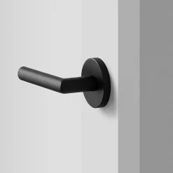 Schoolhouse York Door Set with Otto Lever - Flat Black Discount