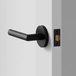 Schoolhouse York Door Set with Otto Lever - Flat Black Discount
