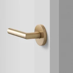 Schoolhouse York Door Set with Otto Lever - Satin Brass Online