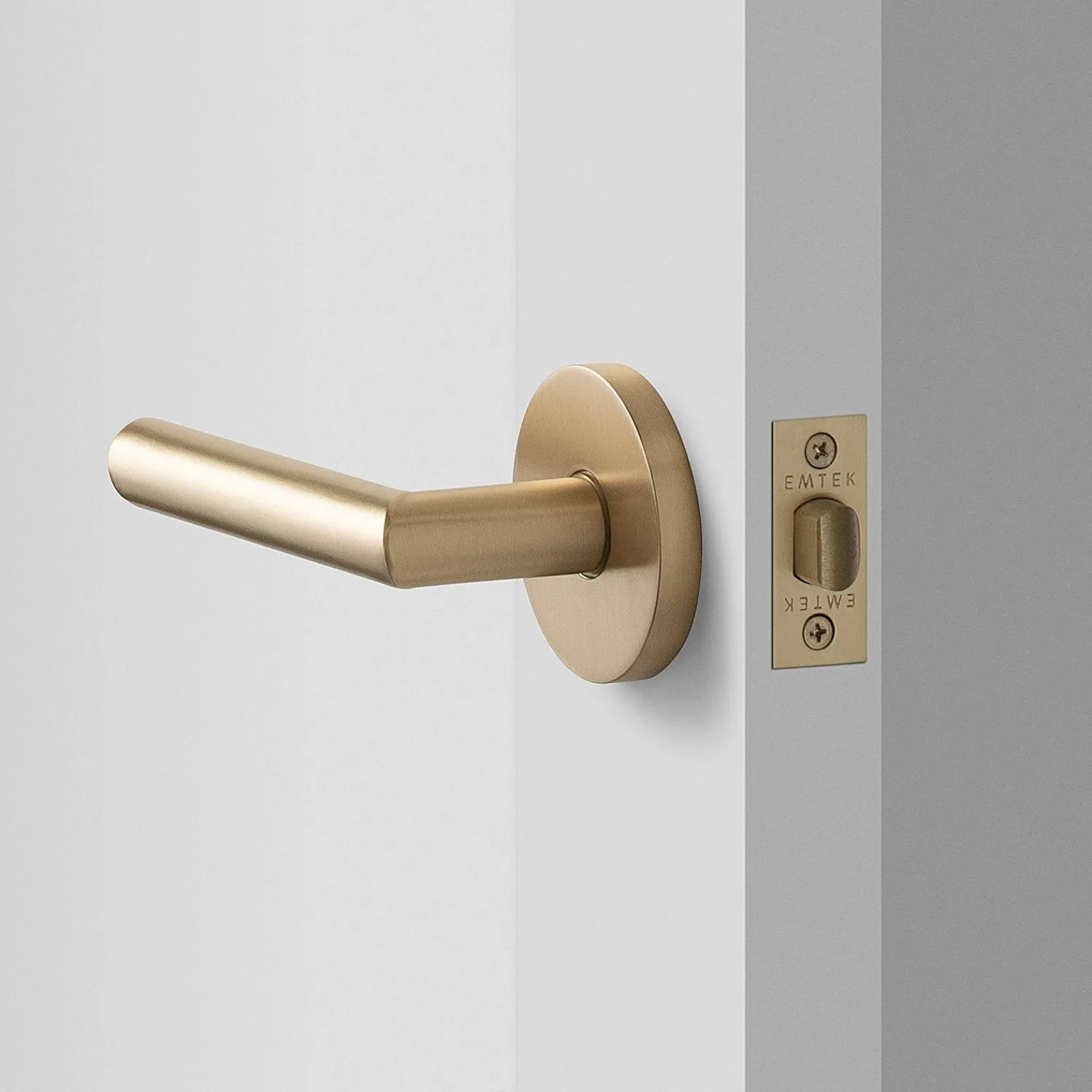 Schoolhouse York Door Set with Otto Lever - Satin Brass Online