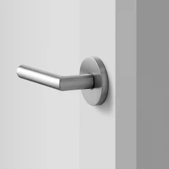 Schoolhouse York Door Set with Otto Lever - Satin Nickel Clearance