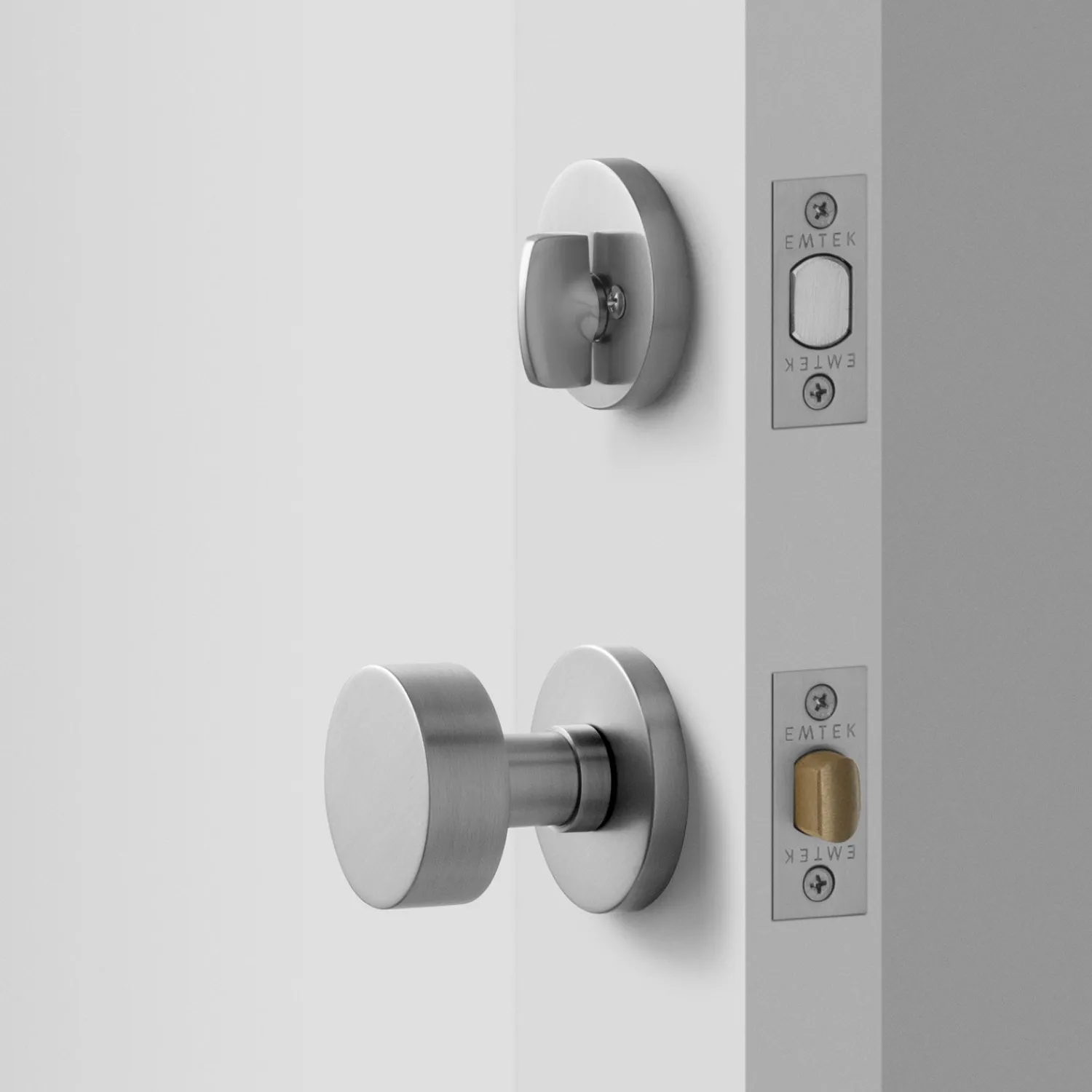 Schoolhouse York Doorset with Cylinder Knob + Deadbolt - Satin Nickel Outlet